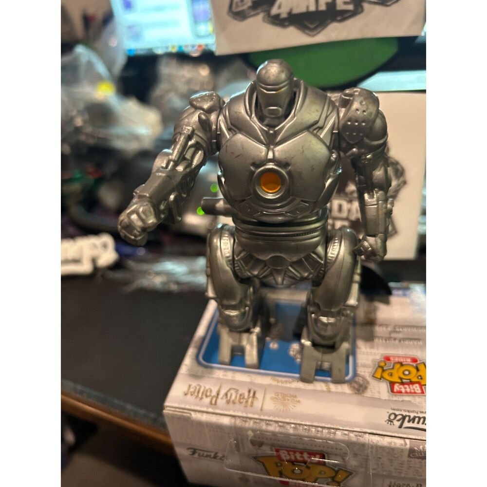 2007 Burger King Marvel Iron Man Iron Monger Wind Up Silver Robot Toy